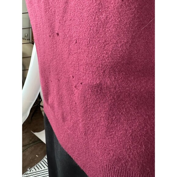 Vintage Fredini Burgundy Knit Tank Top With Angora/Wool Blend Square Neckline Sl - Picture 7 of 16